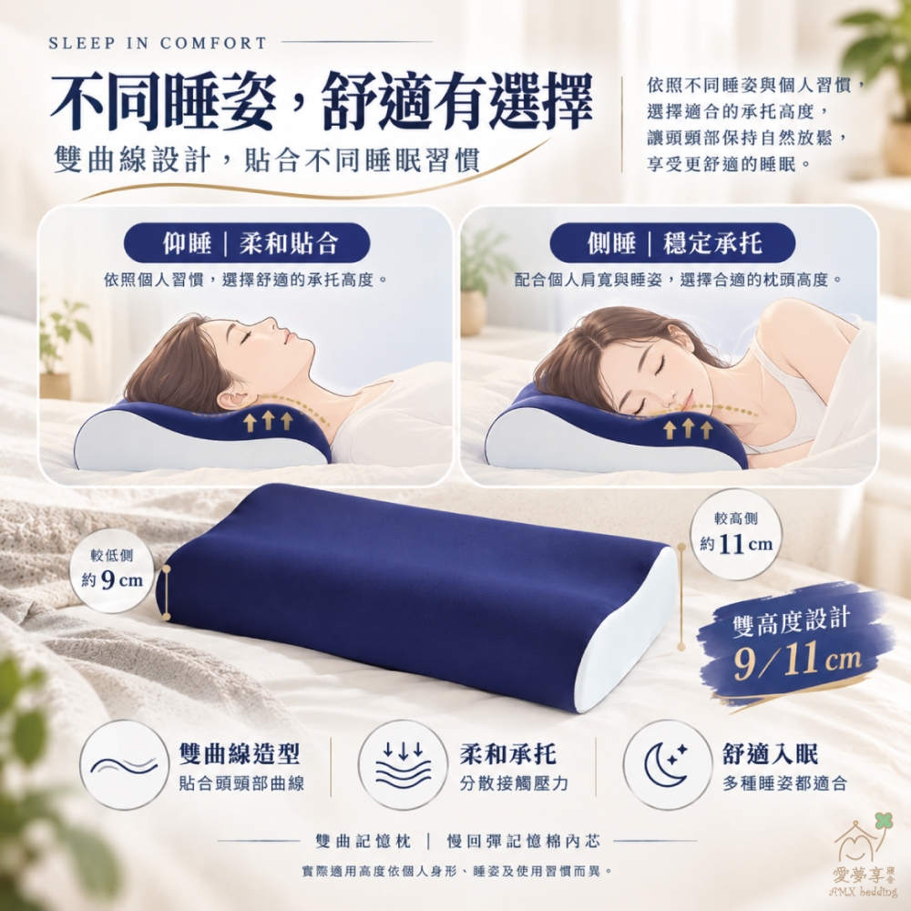 雙曲記憶枕